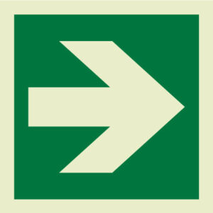 Directional arrow IMO Sign