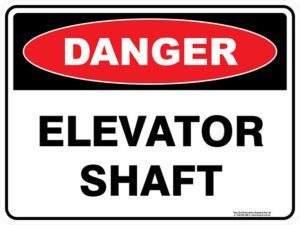 Danger Elevator Shaft