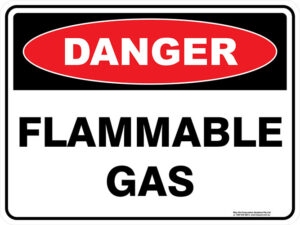 Danger Flammable Gas